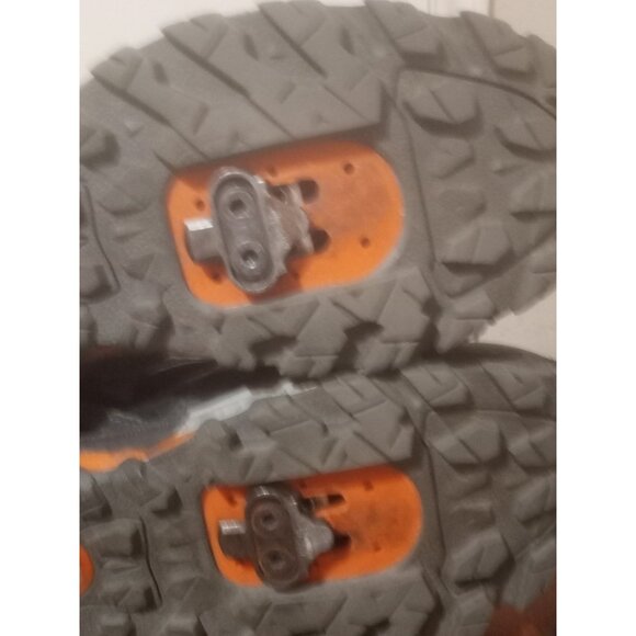 Pearl Izumi Men's X-Alp Seek V Black/Grey/Orange Bike Clip-In Shoes Size 44 (11) - Picture 4 of 16